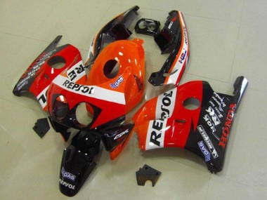 Purchase 1990-1998 Honda CBR250RR MC22 Motorcycle Fairings - Orange White Red Glossy Black HRC Repsol Canada