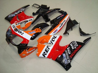 Purchase 1994-1995 Honda CBR900RR 893 Motorcycle Fairings - Orange White Red Glossy Black HRC Repsol Canada