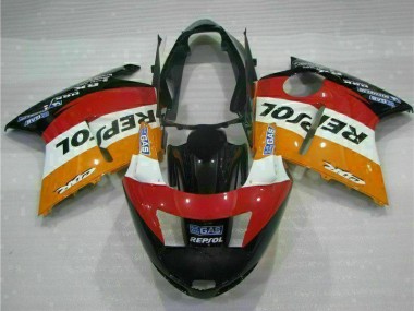 Purchase 1996-2007 Honda CBR1100XX Blackbird Motorcycle Fairing - Orange White Red Glossy Black Repsol Canada
