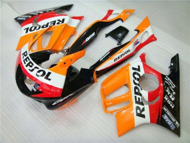 Purchase 1995-1996 Honda CBR600 F3 Motorcycle Fairing - Orange White Red Glossy Black Repsol Canada