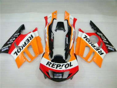 Purchase 1995-1996 Honda CBR600 F3 Motorcycle Fairing - Orange White Red Glossy Black Repsol Canada