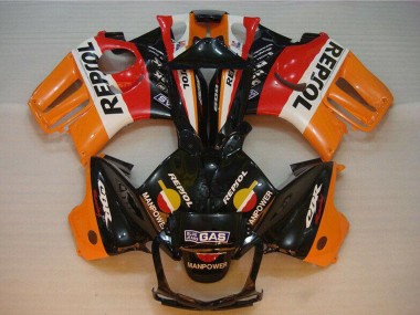 Purchase 1995-1996 Honda CBR600 F3 Motorcycle Fairings - Orange White Red Glossy Black Repsol Canada
