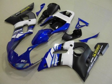 Purchase 1998-2002 Yamaha YZF R6 Motorcycle Fairings - White Blue Matte Black Motul Michelin Canada