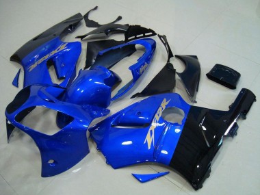 Purchase 2000-2001 Kawasaki ZX12R Motorcycle Fairings - Blue Glossy Black Canada