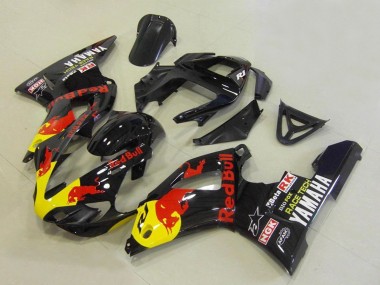 Purchase 2000-2001 Yamaha YZF R1 Motorcycle Fairings - Glossy Black Yellow Red Bull Canada