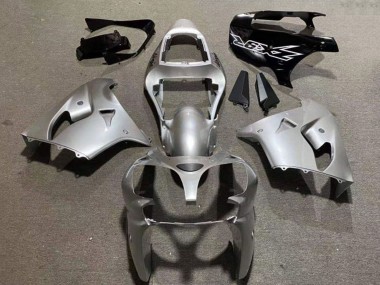 Purchase 2002-2003 Kawasaki ZX9R Motorcycle Fairings - Silver Glossy Black Canada