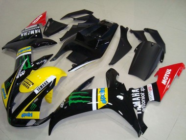 Purchase 2002-2003 Yamaha YZF R1 Motorcycle Fairings - Glossy Black Yellow Red Green Motul Monster Canada