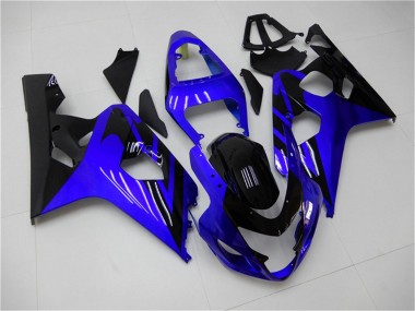 Purchase 2004-2005 Suzuki GSXR 600/750 Motorcycle Fairings - Blue Glossy Black Canada