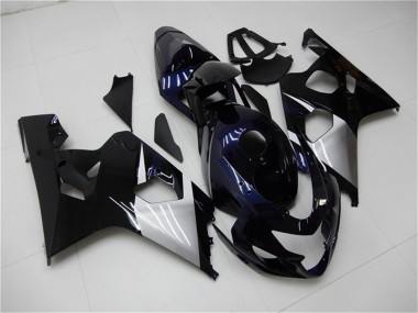 Purchase 2004-2005 Suzuki GSXR 600/750 Motorcycle Fairings - Glossy Black Silver Blue Canada