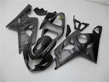 Purchase 2004-2005 Suzuki GSXR 600/750 Motorcycle Fairings - Grey Black Flame Canada