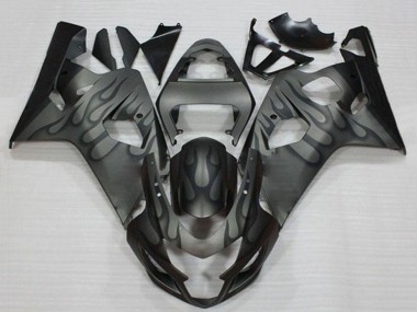 Purchase 2004-2005 Suzuki GSXR 600/750 Motorcycle Fairings - Grey Black Flame Canada