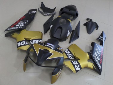 Purchase 2005-2006 Honda CBR600RR Motorcycle Fairings - Matte Black Gold Repsol Canada