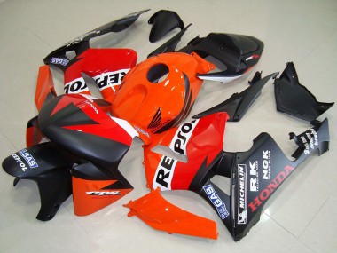 Purchase 2005-2006 Honda CBR600RR Motorcycle Fairings - Orange Red White Matte Black Repsol Racing Canada