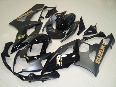 Purchase 2005-2006 Suzuki GSXR 1000 Motorcycle Fairings - Glossy Black Matte Black Gold Decal Canada