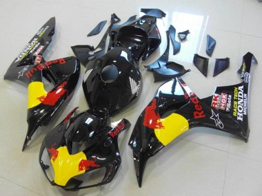 Purchase 2006-2007 Honda CBR1000RR Motorcycle Fairings - Glossy Black Yellow Red Bull Canada
