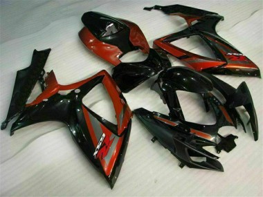 Purchase 2006-2007 Suzuki GSXR 600/750 Motorcycle Fairings - Glossy Black Red Canada