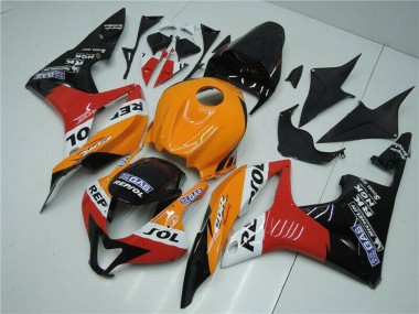 Purchase 2007-2008 Honda CBR600RR Bike Fairings - Orange White Red Glossy Black Repsol Canada