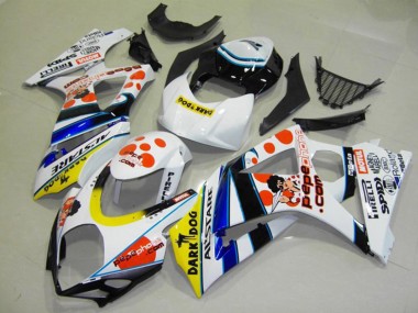 Purchase 2007-2008 Suzuki GSXR 1000 Motorcycle Fairings - White Red Yellow Blue Black Pepe Phone Canada