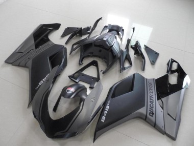 Purchase 2007-2014 Ducati 848 Motorcycle Fairings - Grey Matte Black Canada