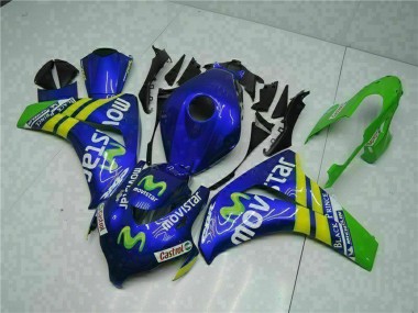 Purchase 2008-2011 Honda CBR1000RR Motorcycle Fairings - Blue Yellow Green MoviStar Castrol Canada