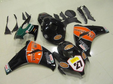 Purchase 2008-2011 Honda CBR1000RR Motorcycle Fairings - Glossy Black Orange HM Plant 27 Canada