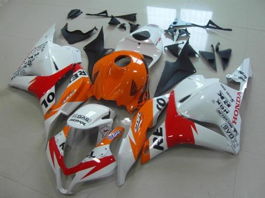 Purchase 2009-2012 Honda CBR600RR Motorcycle Fairings Kit - Orange White Red Glossy Black Repsol Canada
