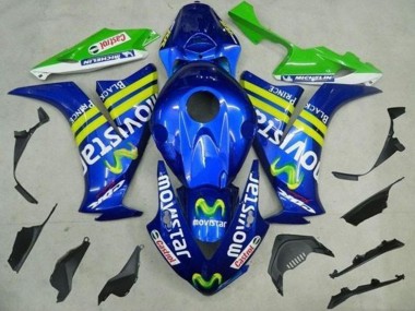 Purchase 2012-2016 Honda CBR1000RR Motorcycle Fairings - Blue Yellow Green MoviStar Castrol Canada