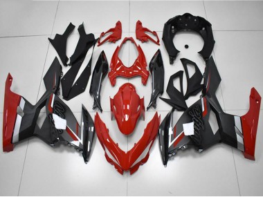 Purchase 2018-2024 Kawasaki EX400 Motorcycle Fairings - Red Grey Black Canada