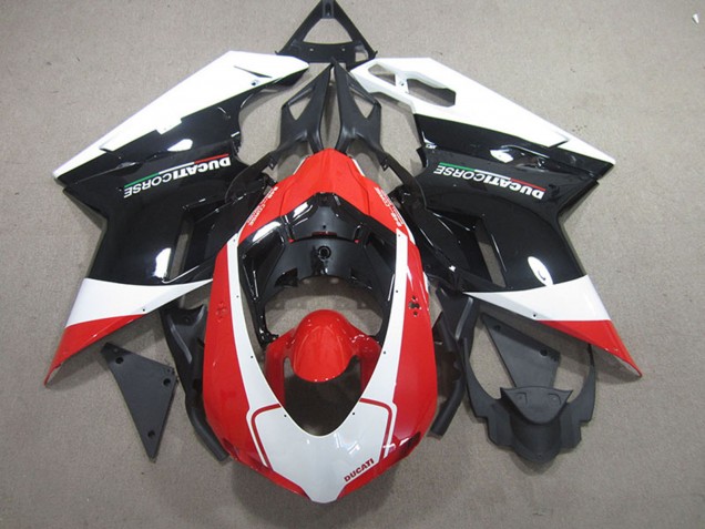 2007-2014 Ducati 848 1098 1198 Bike Fairings - White Red Glossy Black Canada