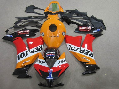 Purchase 2012-2016 Honda CBR1000RR Motorcycle Fairings - Orange White Red Glossy Black Repsol 1 Canada