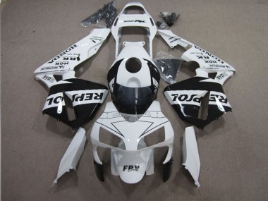 Purchase 2003-2004 Honda CBR600RR Motorcycle Fairings - White Glossy Black Repsol Canada