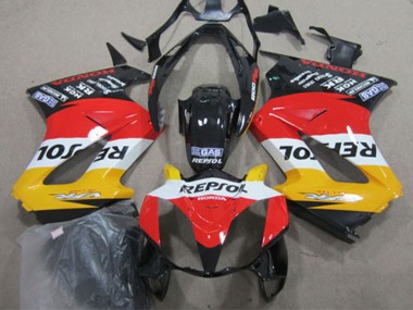 Purchase 2002-2013 Honda VFR 800 Motorcycle Fairings - Yellow White Red Glossy Black Repsol Canada