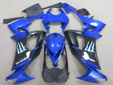 Purchase 2008-2010 Kawasaki ZX10R Motorcycle Fairings - Blue Black Monster Canada