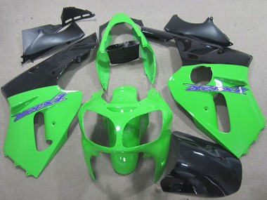 Purchase 2000-2001 Kawasaki ZX12R Motorcycle Fairings - Green Matte Black Blue Canada