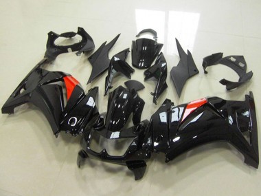 Purchase 2008-2012 Kawasaki ZX250R Motorcycle Fairings - Glossy Black Red Canada