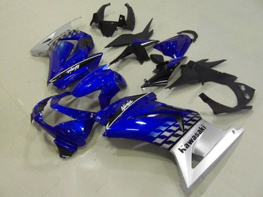 Purchase 2008-2012 Kawasaki ZX250R Motorcycle Fairings - Blue Silver Canada