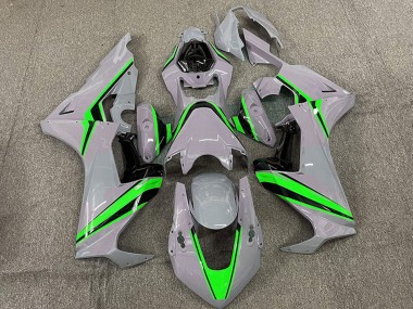 Purchase 2017-2023 Honda CBR1000RR Motorcycle Fairings - Nardo Grey with Green Stripe Canada