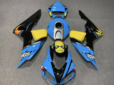 Purchase 2006-2007 Honda CBR1000RR Motorcycle Fairings - Light Blue Yellow Silver Glossy Black Shark Canada