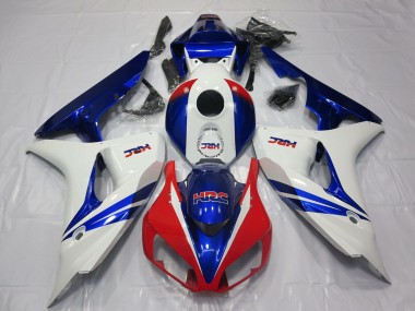 Purchase 2006-2007 Honda CBR1000RR Motorcycle Fairing - White Red Blue HRC OEM Style Canada