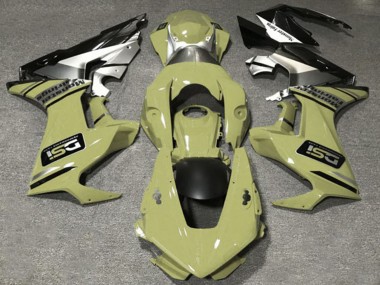 Purchase 2017-2023 Honda CBR1000RR Motorcycle Fairings - Olive White Silver Glossy Black DSI Canada