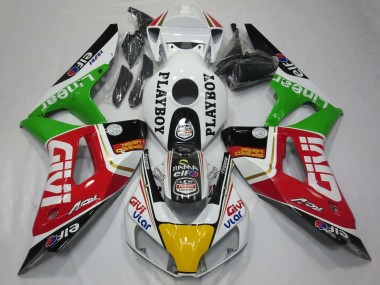 Purchase 2006-2007 Honda CBR1000RR Motorcycle Fairings - White Red Green Yellow Black Givi PlayBoy Canada