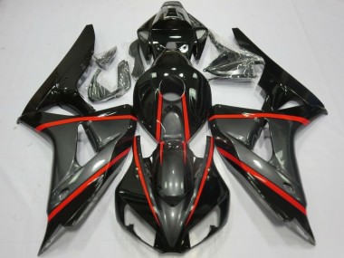 Purchase 2006-2007 Honda CBR1000RR Motorcycle Fairings - Glossy Black Grey Red Canada