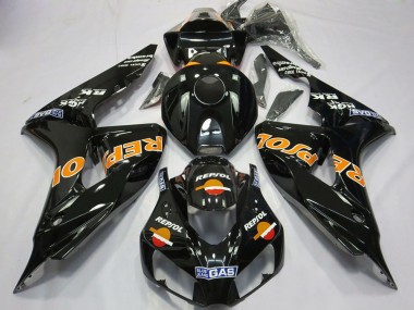 Purchase 2006-2007 Honda CBR1000RR Motorcycle Fairings - Glossy Orange Repsol Canada