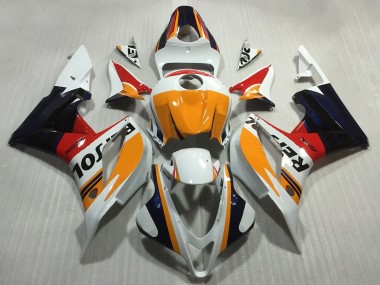Purchase 2007-2008 Honda CBR600RR Motorcycle Fairings - Orange White Red Glossy Black Repsol Style Canada