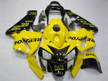 Purchase 2003-2004 Honda CBR600RR Motorcycle Fairings - Yellow Glossy Black Repsol Canada