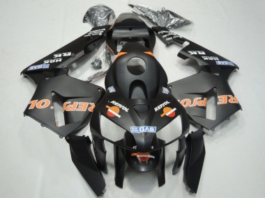 Purchase 2003-2004 Honda CBR600RR Motorcycle Fairings - Matte Black Orange Repsol Canada