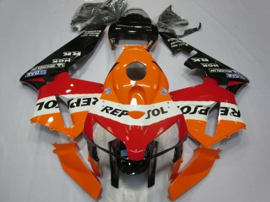 Purchase 2005-2006 Honda CBR600RR Motorcycle Fairings - Orange White Red Glossy Black Repsol Canada