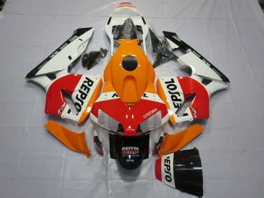 Purchase 2003-2004 Honda CBR600RR Motorcycle Fairings - Orange White Red Glossy Black Repsol Canada