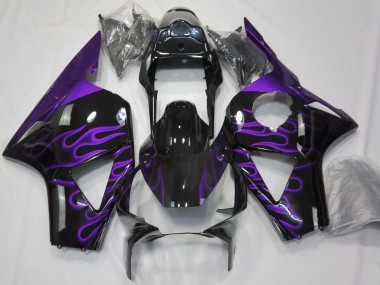 Purchase 2002-2003 Honda CBR954RR Motorcycle Fairings - Glossy Black Purple Flame Canada