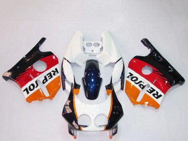 Purchase 1990-1998 Honda CBR250RR Motorcycle Fairings - Orange White Red Glossy Black Repsol Canada